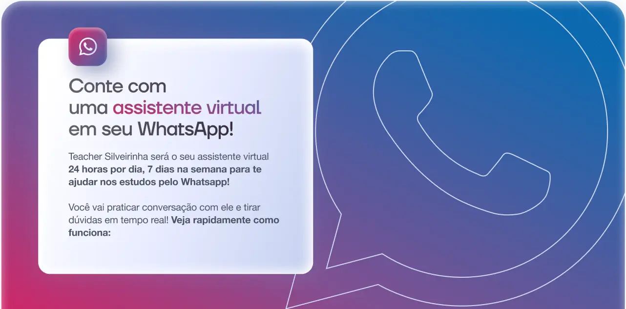 Conte com uma assistente virtual em seu WhatsApp!